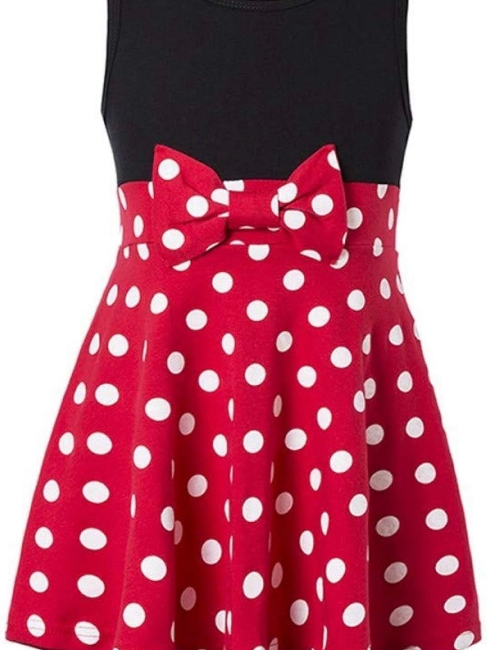 Girls sleeveless Minnie Mouse dress